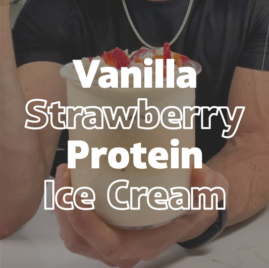 Vanilla Strawberry Protein Ice Cream Recipe