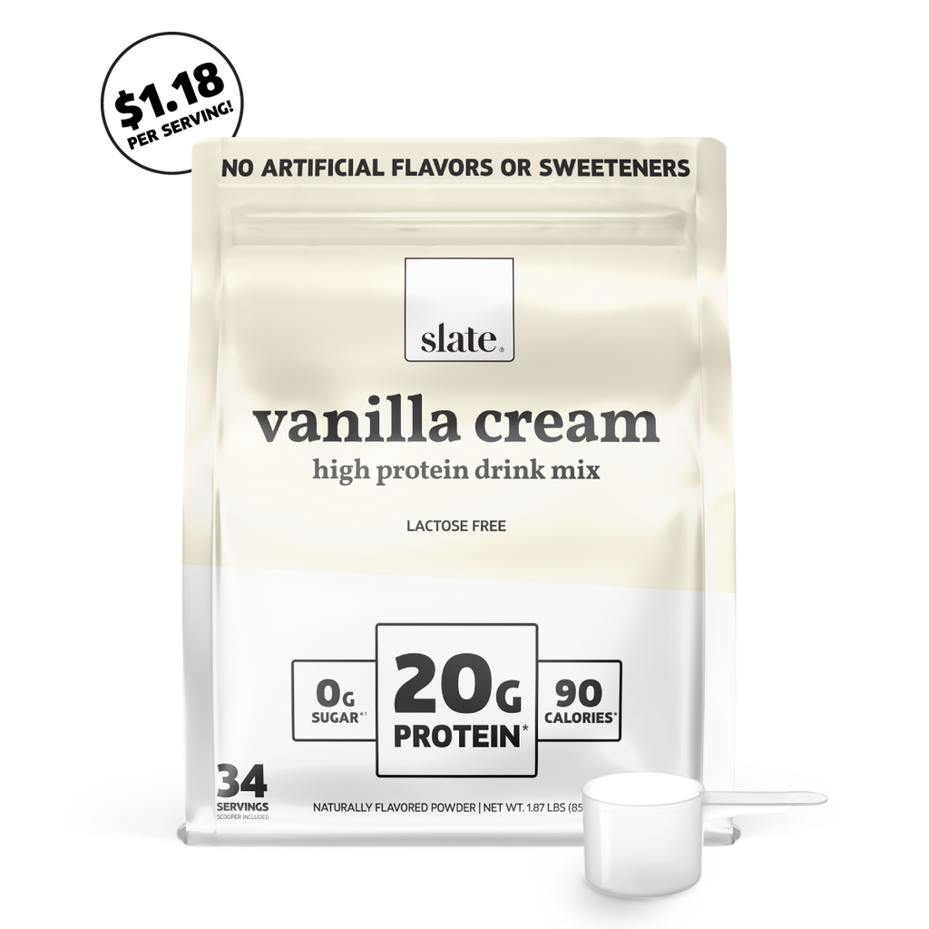 Slate Milk - High Protein Shake, Core Variety Pack, Classic Chocolate, Dark Chocolate and French Vanilla Milk, 20g Protein, 0g Added Sugar, Lactose