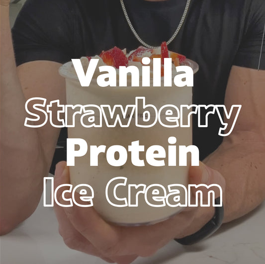 Vanilla Strawberry Protein Ice Cream Recipe⁠