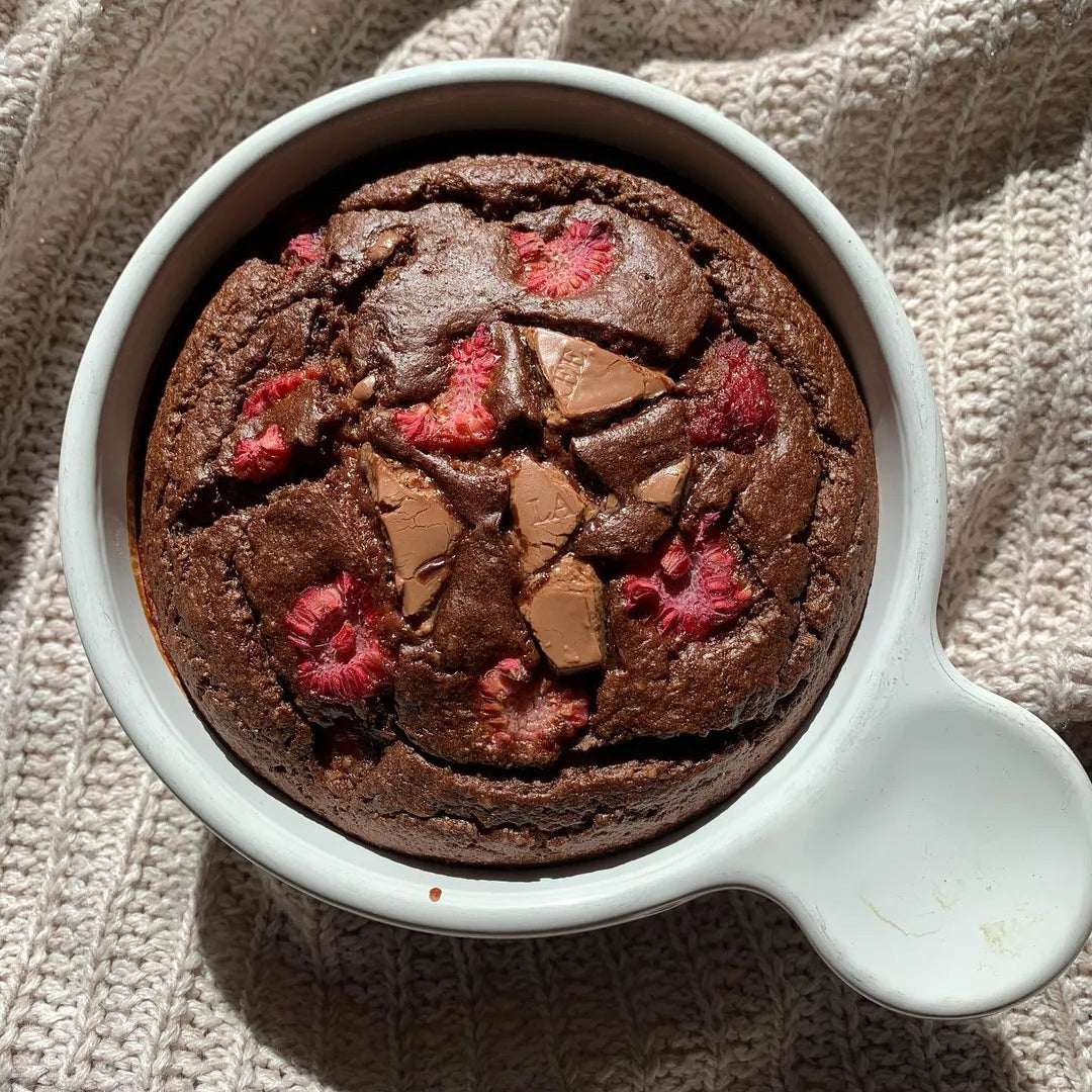 Healthy Chocolate Raspberry Baked Oats Recipe