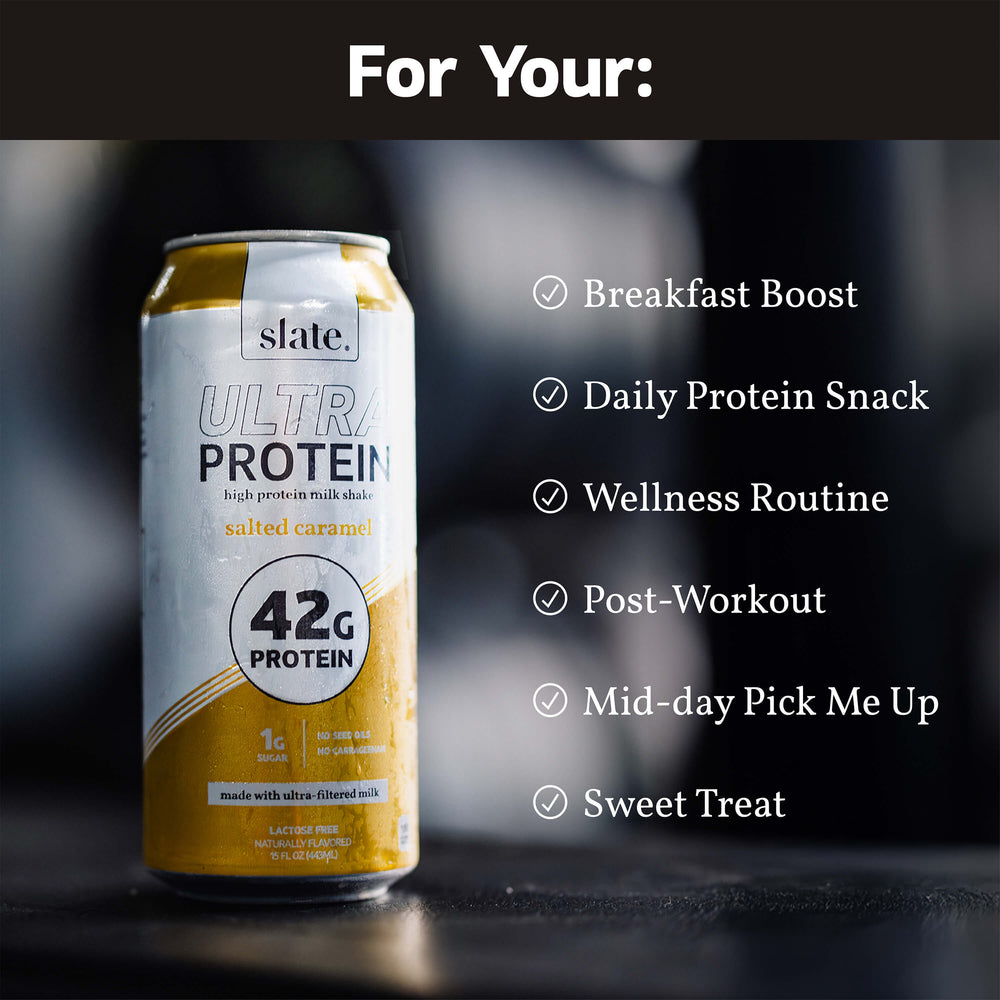 Salted Caramel Ultra Protein Shake – Slate Milk