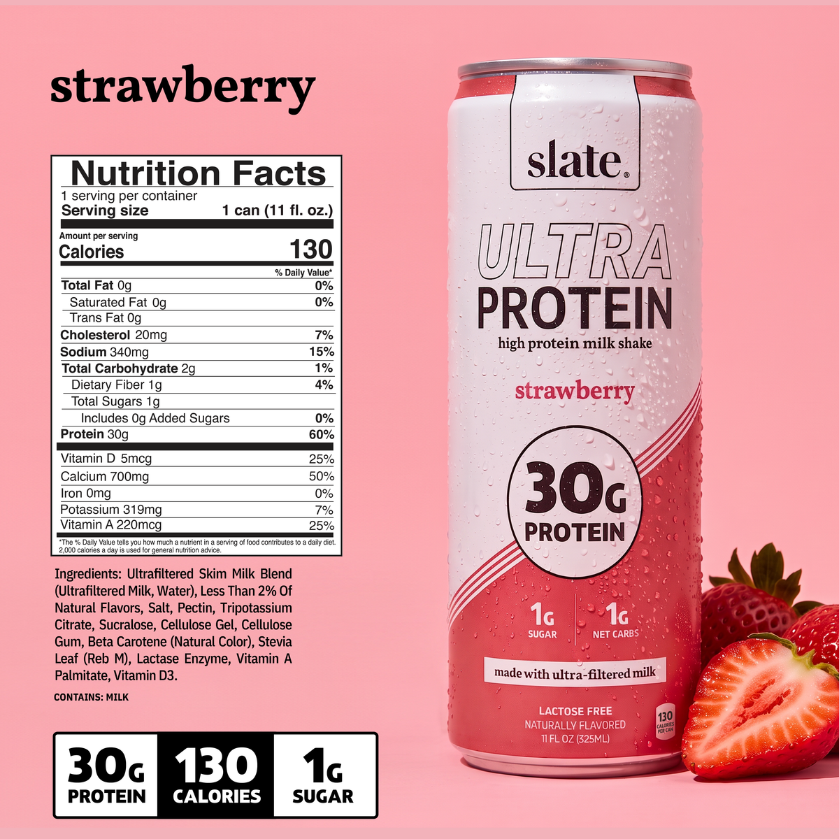 Strawberry 30G Ultra Protein Shake