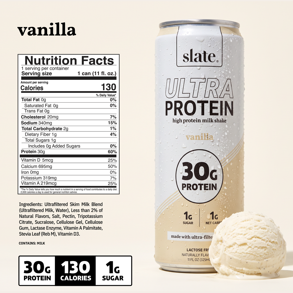 Vanilla 30G Ultra Protein Shake