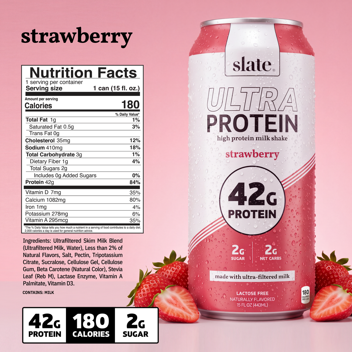 Strawberry Ultra Protein Shake